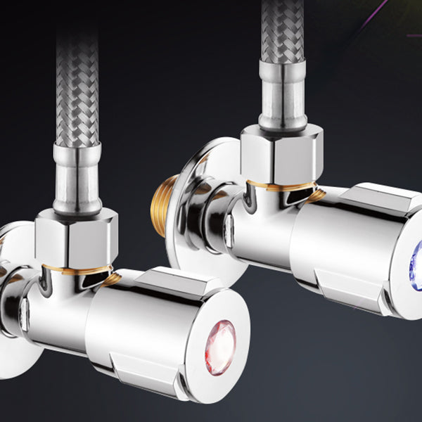 2-Handle Brass Bathroom Faucet Modern High Arc Center Tap
