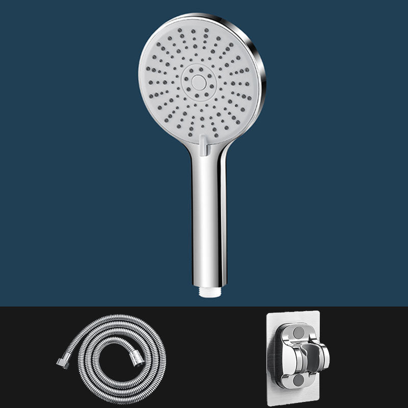 ABS Plastic Handheld Shower High Pressure 5 Spray Patterns Wall Mounted Showerhead