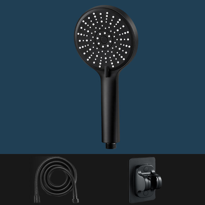 ABS Plastic Handheld Shower High Pressure 5 Spray Patterns Wall Mounted Showerhead