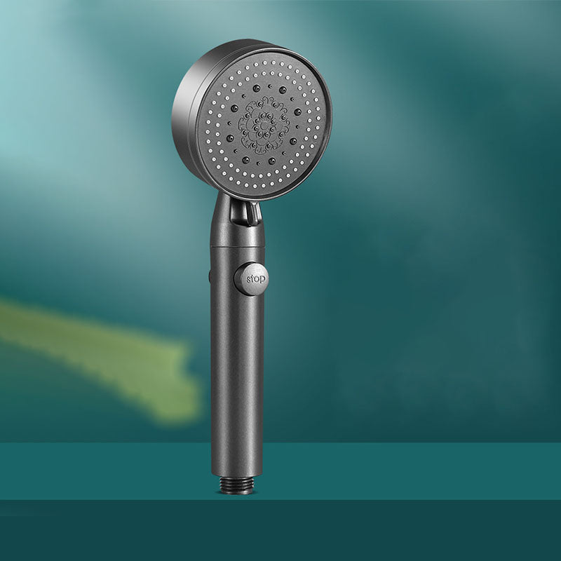 5 setting patterns shower head plastic round handheld shower head