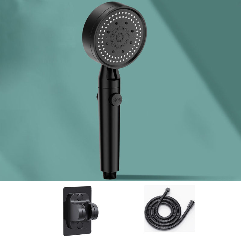 5 setting patterns shower head plastic round handheld shower head