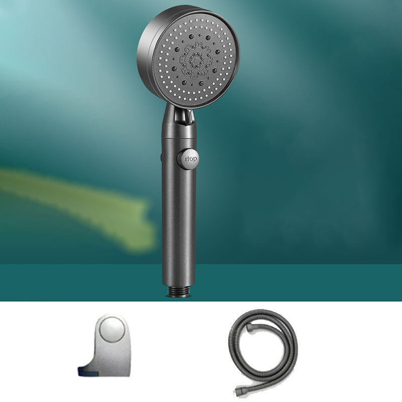 5 setting patterns shower head plastic round handheld shower head