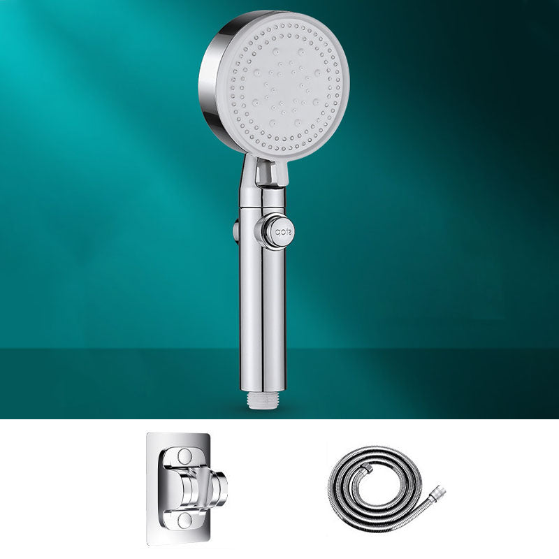 5 setting patterns shower head plastic round handheld shower head