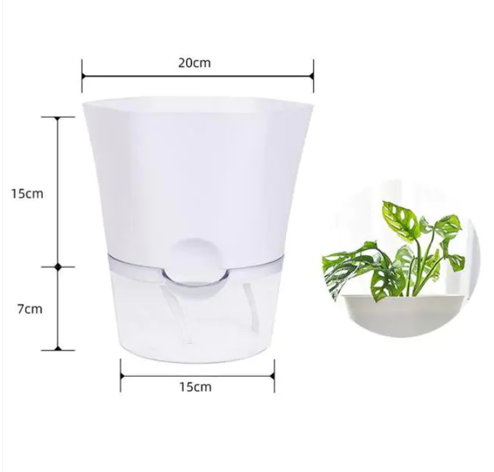 Plant pot with water reservoir – Self-watering flower pot for houseplants