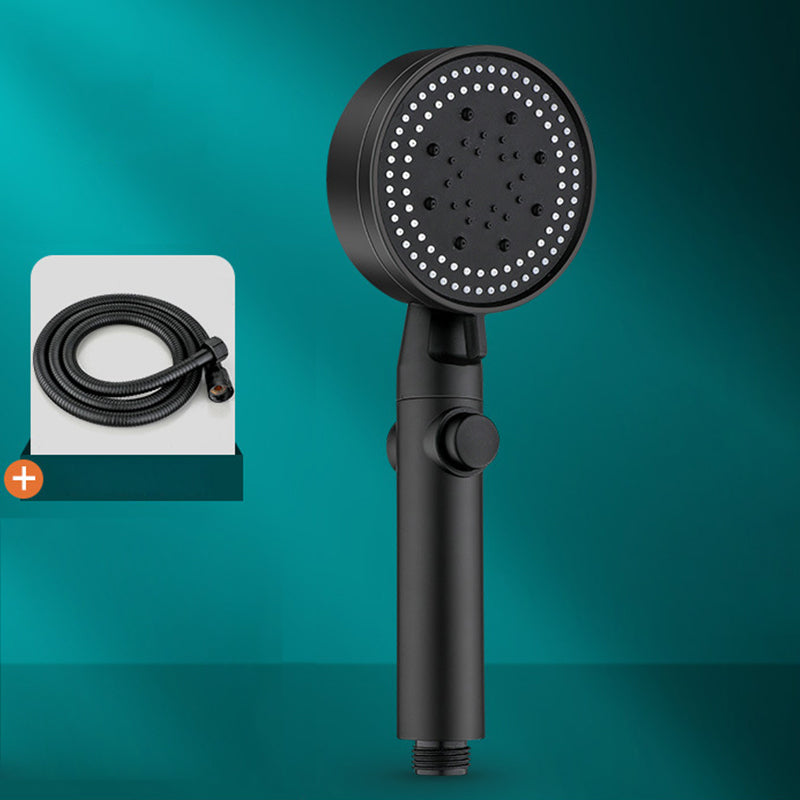 5 Sprays Shower Head Round Wall Mounted Plastic Wall Connector Holder Handheld Shower Head