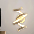 Ivory band wall lamp wall support minimalism LED acrylic wall lamp for bedroom