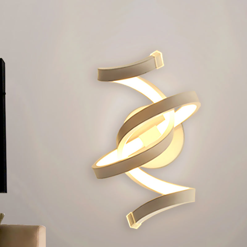 Ivory band wall lamp wall support minimalism LED acrylic wall lamp for bedroom