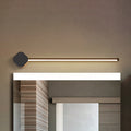 LED Bathroom Wall Lamp Simple Black/White Finish Vanity Wall Lamp with Slim Linear Acrylic Shade, 16"/23.5" long