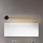 LED Bathroom Wall Lamp Simple Black/White Finish Vanity Wall Lamp with Slim Linear Acrylic Shade, 16"/23.5" long