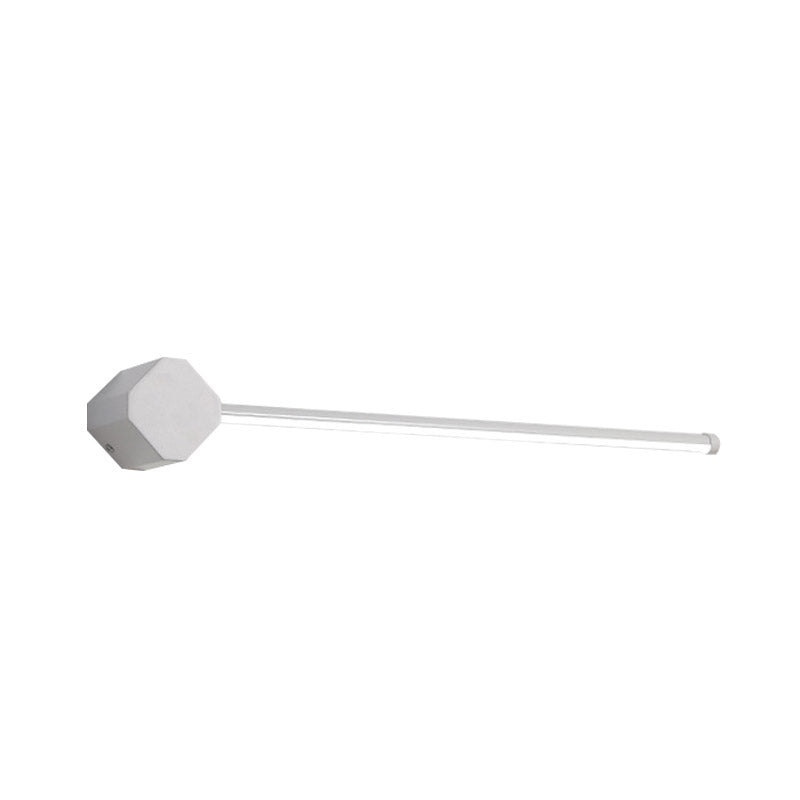 LED Bathroom Wall Lamp Simple Black/White Finish Vanity Wall Lamp with Slim Linear Acrylic Shade, 16"/23.5" long