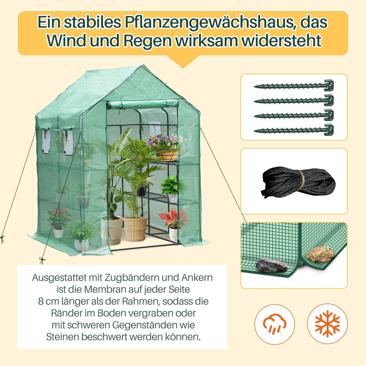 Greenhouse Film Greenhouse with Shelves