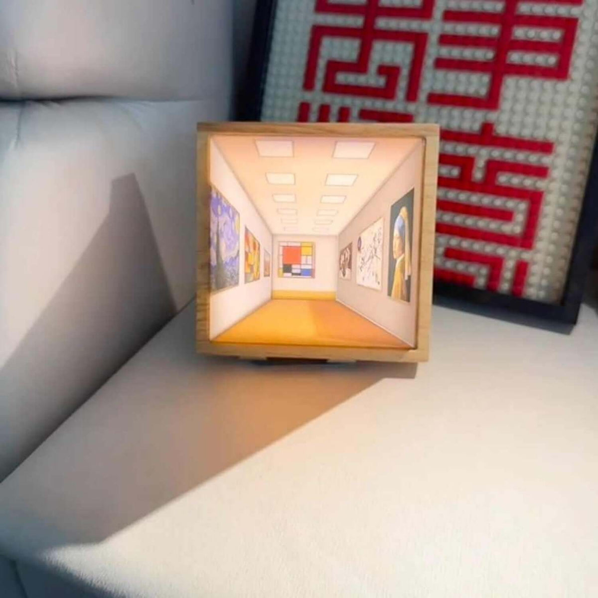 3D Illusions-Night Light Gallery Nightstand Picture Style Creative Modern Simulating Sunlight Drawing Night Light Gift