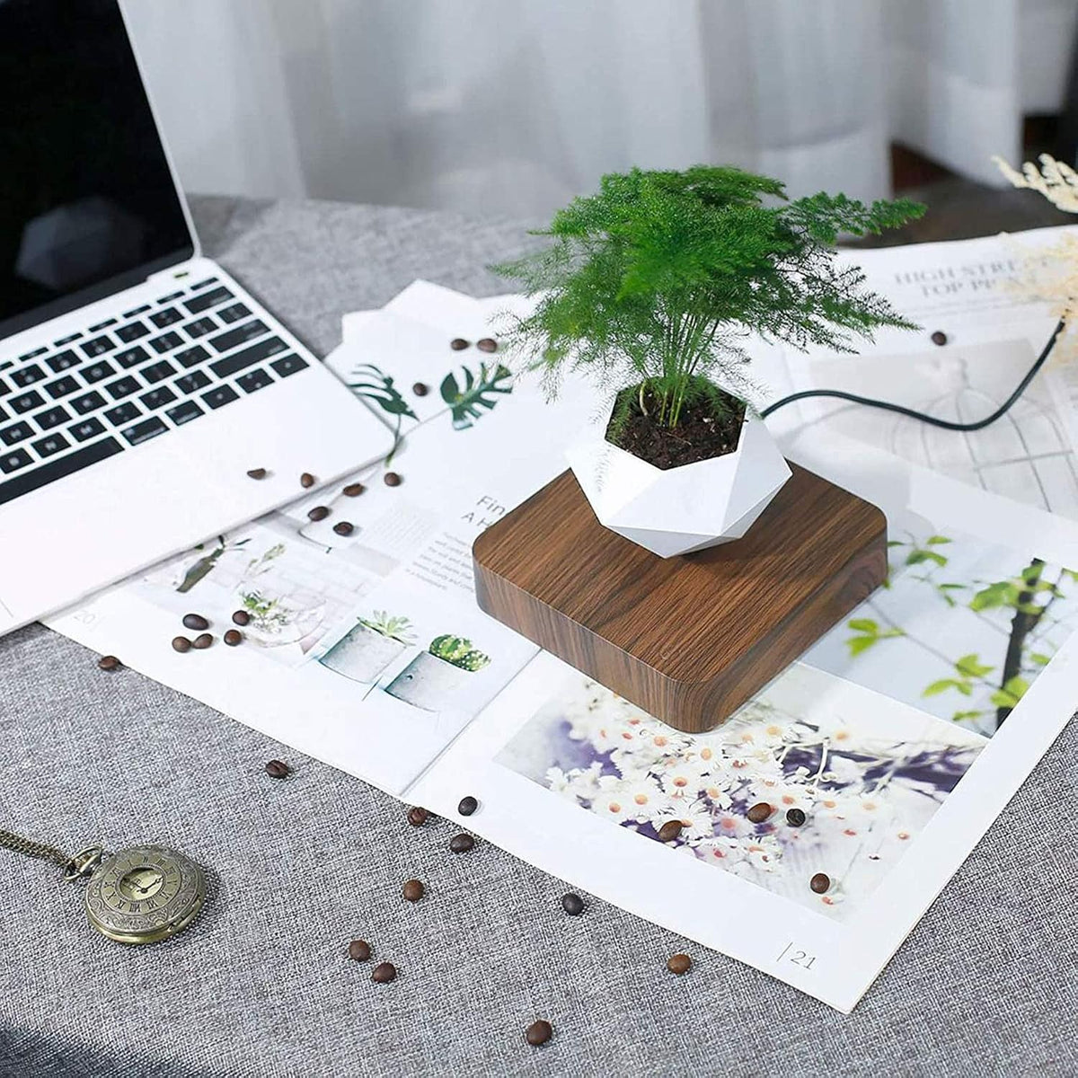 Levitating Plant Pot – Magnetic Floating Planter