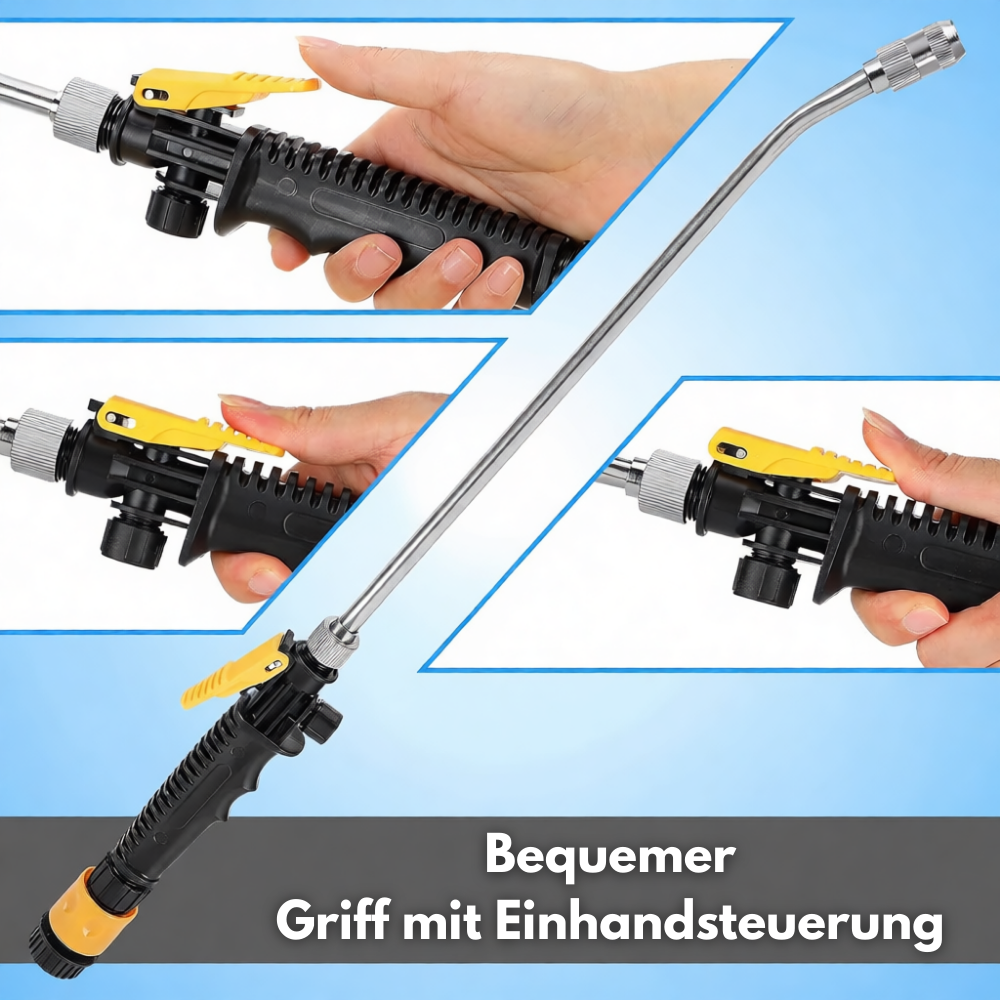 AquaForce 2-in-1 High Pressure Water Gun — Say goodbye to dirt stress and enjoy effortless shine moments!