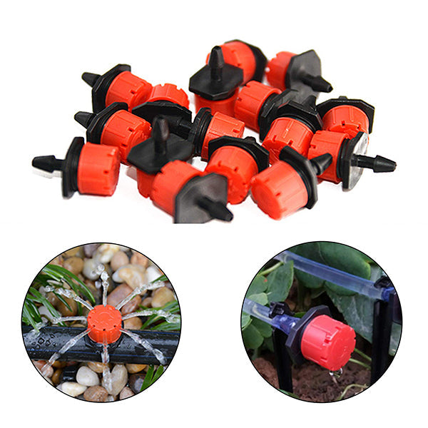 Adjustable drip nozzles for irrigation