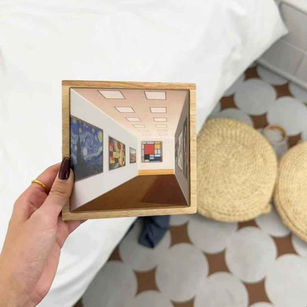 3D Illusions-Night Light Gallery Nightstand Picture Style Creative Modern Simulating Sunlight Drawing Night Light Gift