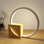 Nightstand lamp Touch table lamp with natural sounds, desk lamp with alarm clock, touch control 3 brightness levels home decor