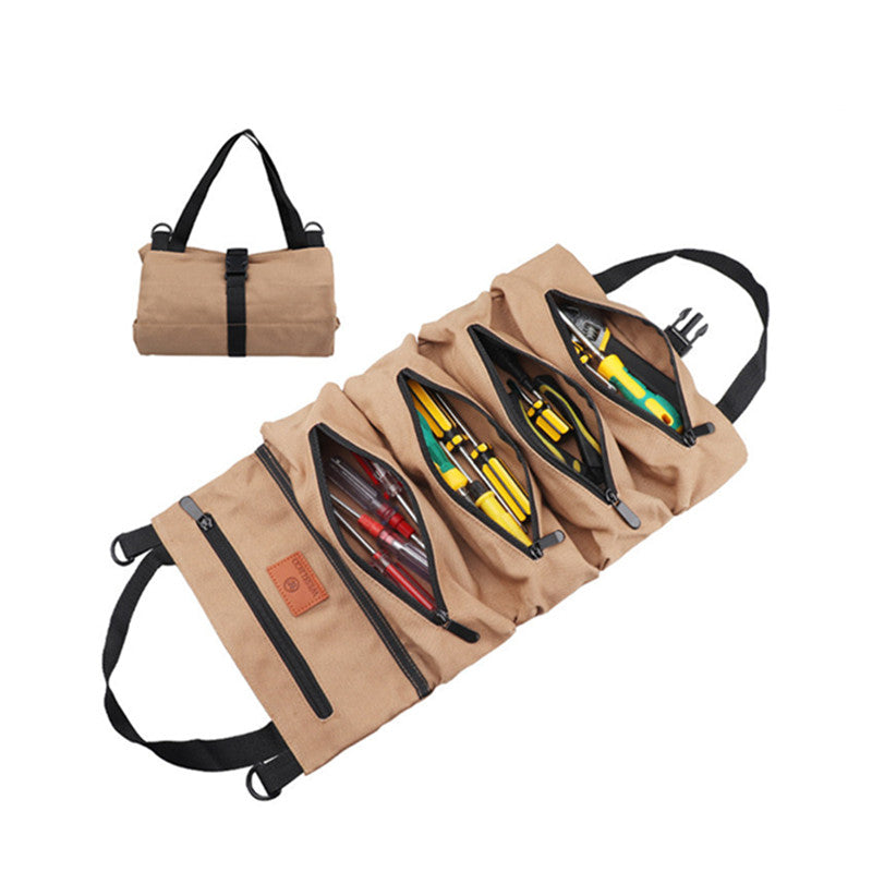 Multifunctional Canvas Tool Storage Bag