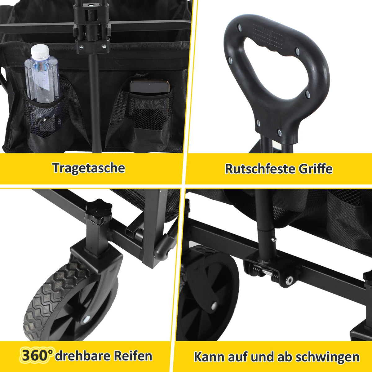 Trolley Transport Wagon Foldable 60L