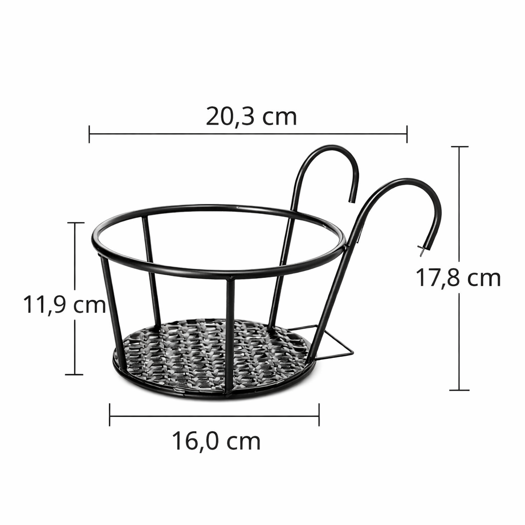 VerdaLift Plant Hanging Shelf — Finally rock-solid support for your balcony dreams