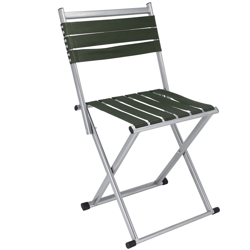 Contemporary Nordic Square Nylon Metal Foldable Camping Chair Fishing Chair Backrest For Outdoor Patio