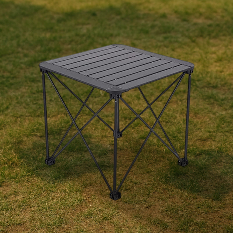 Modern Simplicity Square Rectangle Aluminum Iron Outdoor Foldable Camping Coffee Table 1-Tier for Garden