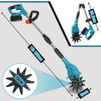 550W Battery Garden Cultivator with 2 Batteries Portable