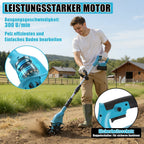 550W Battery Garden Cultivator with 2 Batteries Portable