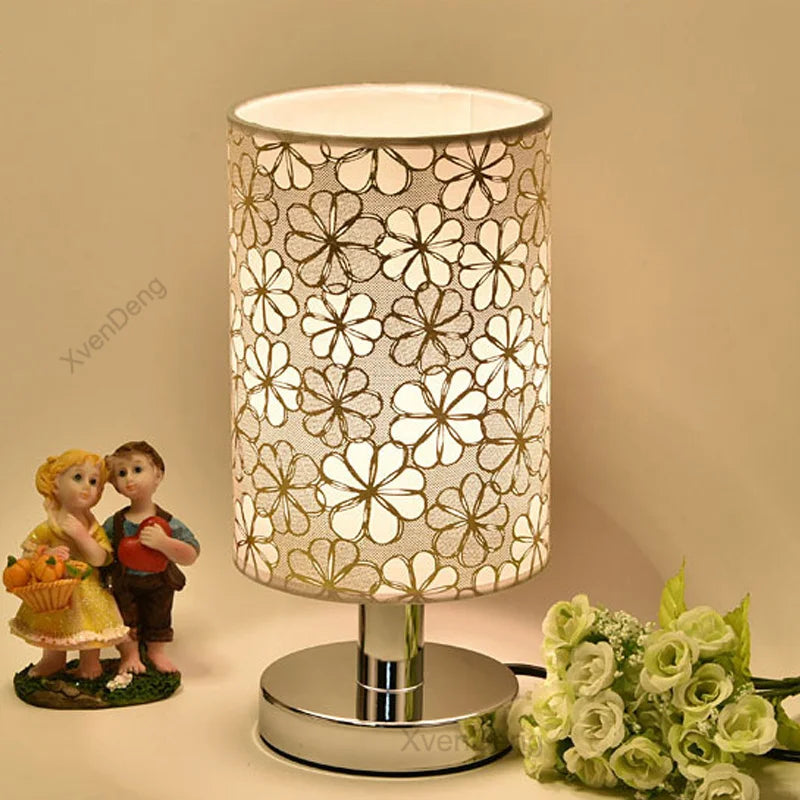 Modern Iron Table Lamp LED Fabric Nordic Desk Light - Perfect for living room, bedroom, nightstand, study and home decor lighting systems