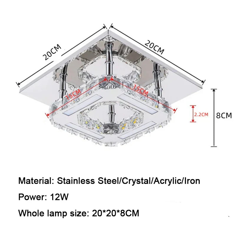 Ceiling lamps - Decorative LED lights for room chandeliers, crystal chandeliers - Living room, kitchen, bedroom, modern, dining area, hallway