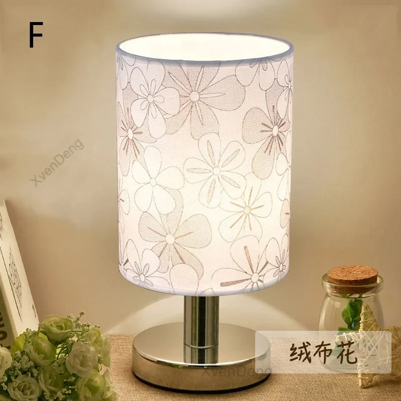 Modern Iron Table Lamp LED Fabric Nordic Desk Light - Perfect for living room, bedroom, nightstand, study and home decor lighting systems