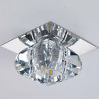 Modern LED Crystal Ceiling Lamp – Mini Round Pendant Light for Living Room, Kitchen, Hallway and Corridor (AC85-265V, 6000K White & 3200K Warm White)