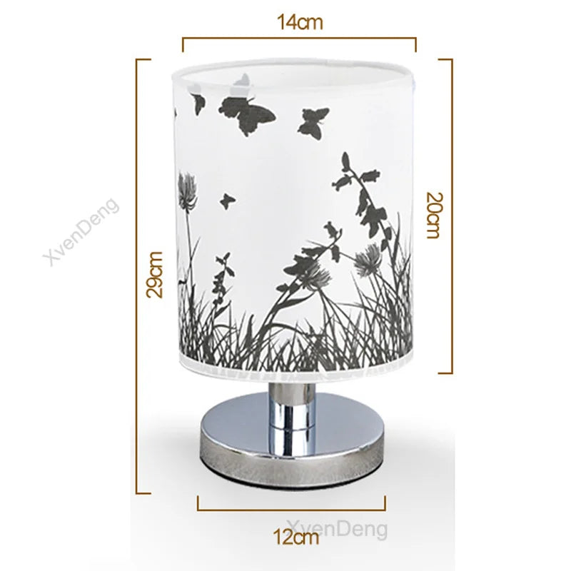 Modern Iron Table Lamp LED Fabric Nordic Desk Light - Perfect for living room, bedroom, nightstand, study and home decor lighting systems