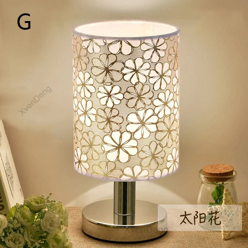 Modern Iron Table Lamp LED Fabric Nordic Desk Light - Perfect for living room, bedroom, nightstand, study and home decor lighting systems