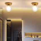 Modern Nordic ceiling lamp – Round glass ball light for bedroom, dining room and hallway