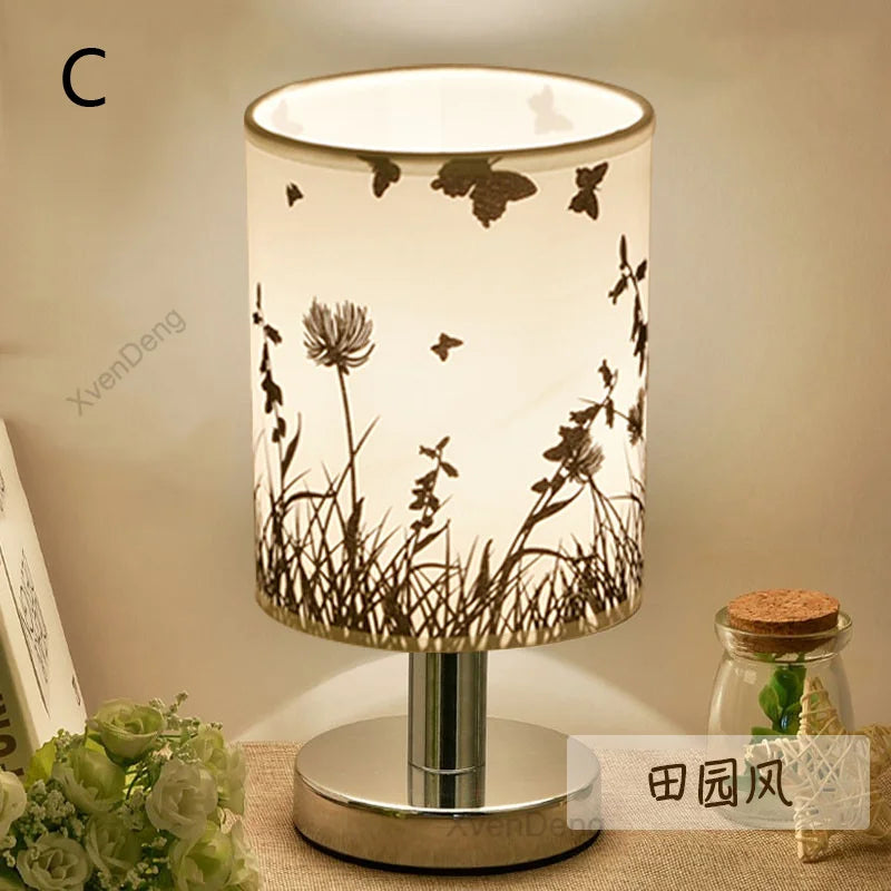 Modern Iron Table Lamp LED Fabric Nordic Desk Light - Perfect for living room, bedroom, nightstand, study and home decor lighting systems
