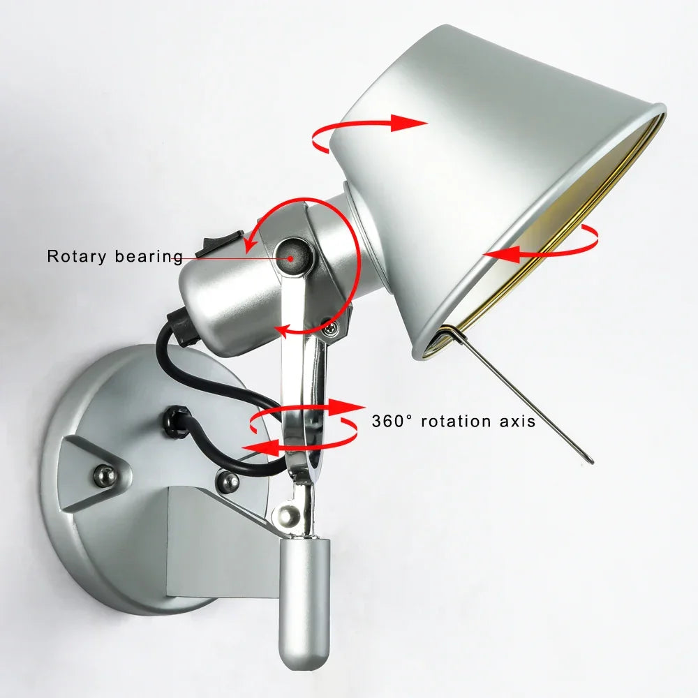 Nordic Modern LED Wall Lamp - Contemporary Bedroom and Hall Wall Lamp, Up and Down Aluminium Design, 220V AC