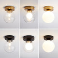 Modern Nordic ceiling lamp – Round glass ball light for bedroom, dining room and hallway