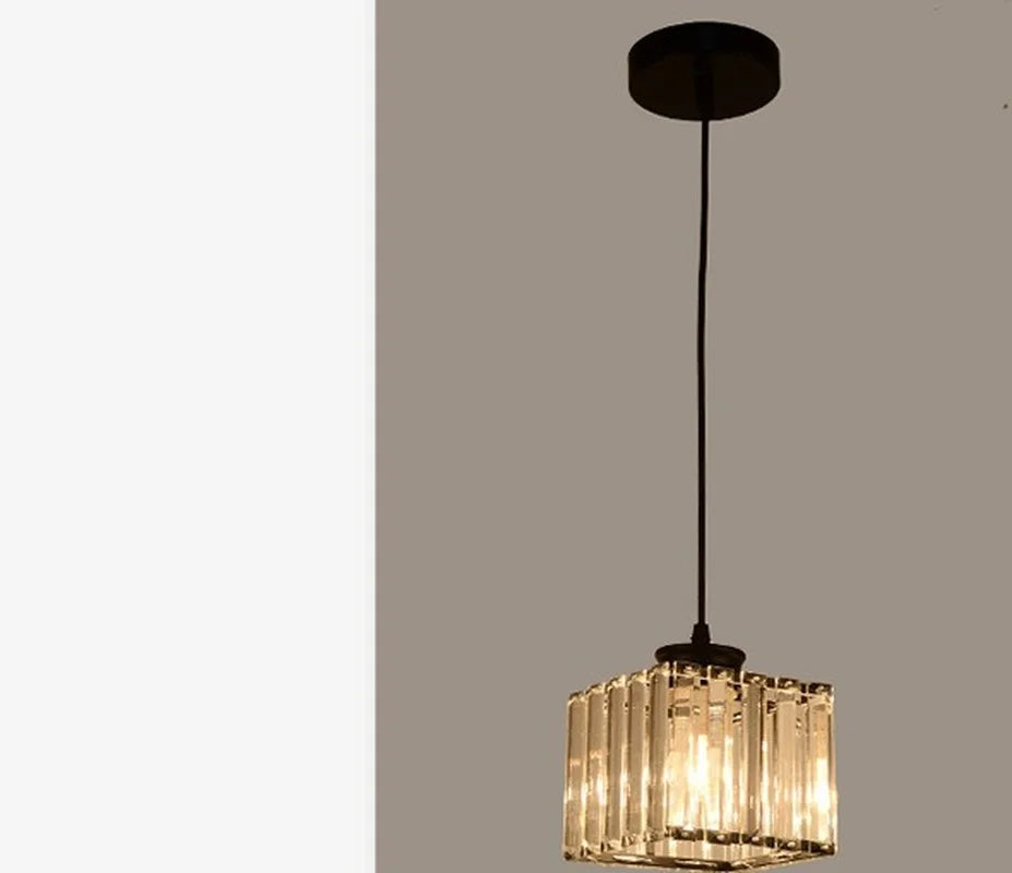 Modern Crystal LED Pendant Lamp Chandelier Lighting for Dining Room Stairs Luxury Nordic Chandelier Light Bedroom Kitchen