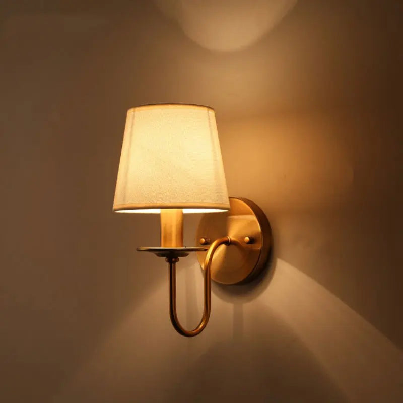 Elegant Fabric Wall Lamp - Vintage European Charm for Any Room