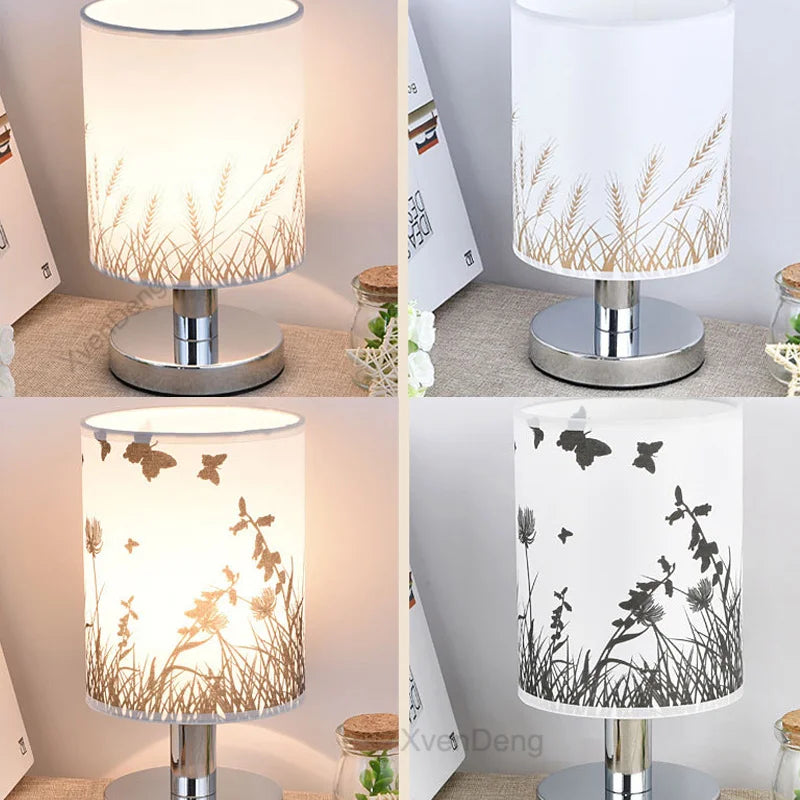 Modern Iron Table Lamp LED Fabric Nordic Desk Light - Perfect for living room, bedroom, nightstand, study and home decor lighting systems