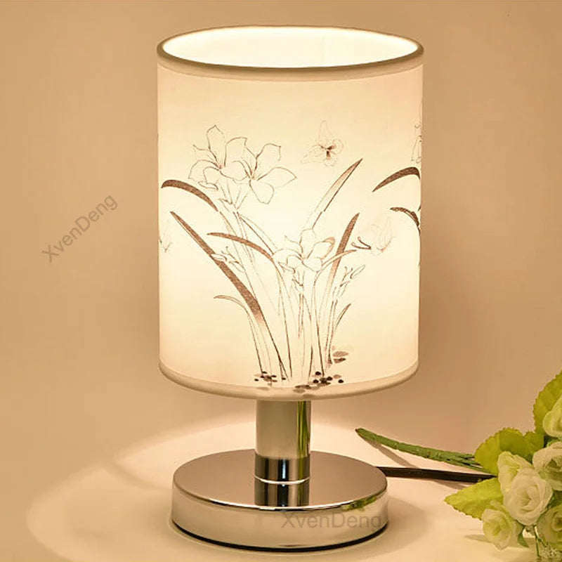 Modern Iron Table Lamp LED Fabric Nordic Desk Light - Perfect for living room, bedroom, nightstand, study and home decor lighting systems