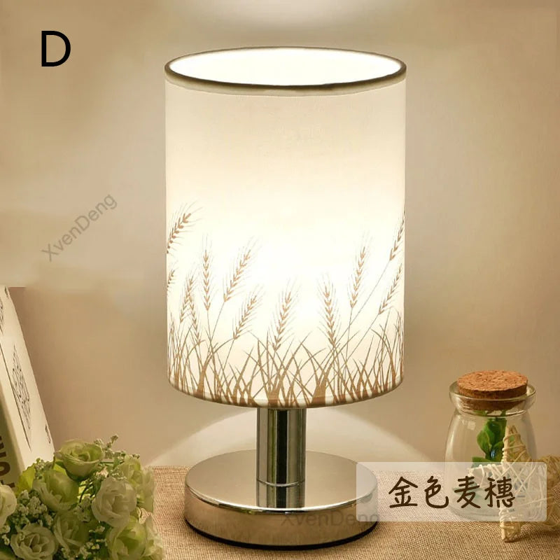 Modern Iron Table Lamp LED Fabric Nordic Desk Light - Perfect for living room, bedroom, nightstand, study and home decor lighting systems