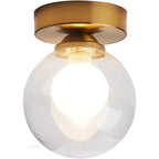 Modern Nordic ceiling lamp – Round glass ball light for bedroom, dining room and hallway