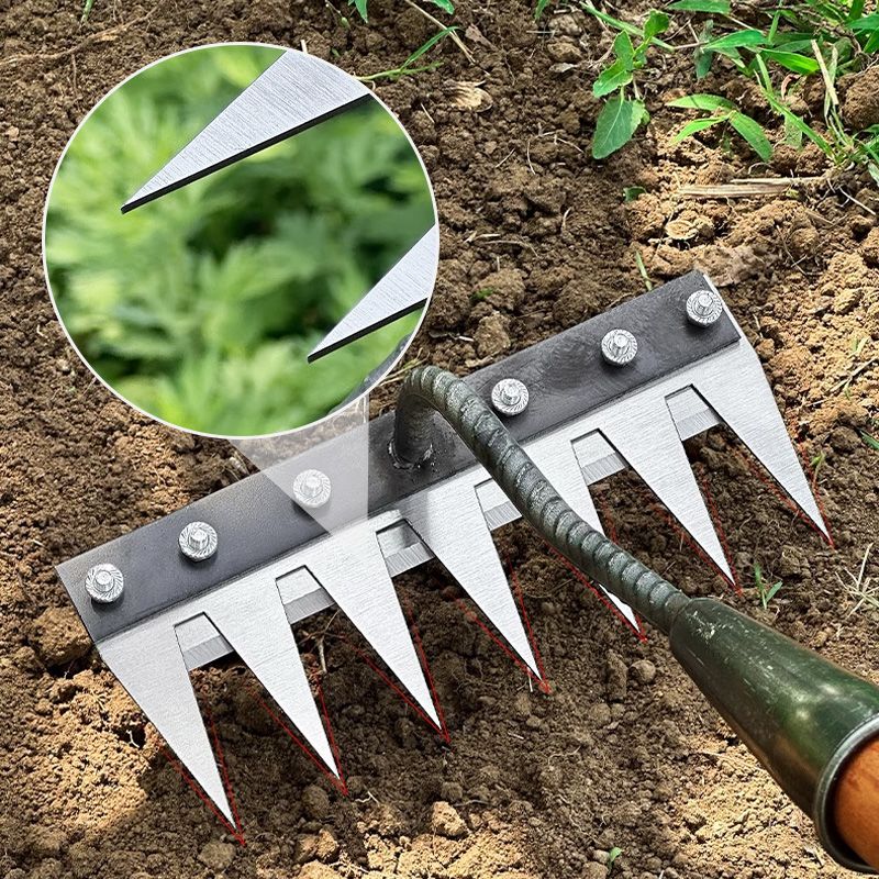 Tuintand Expert – Versatile Hand Rake Made of Carbon Steel for Precision Work