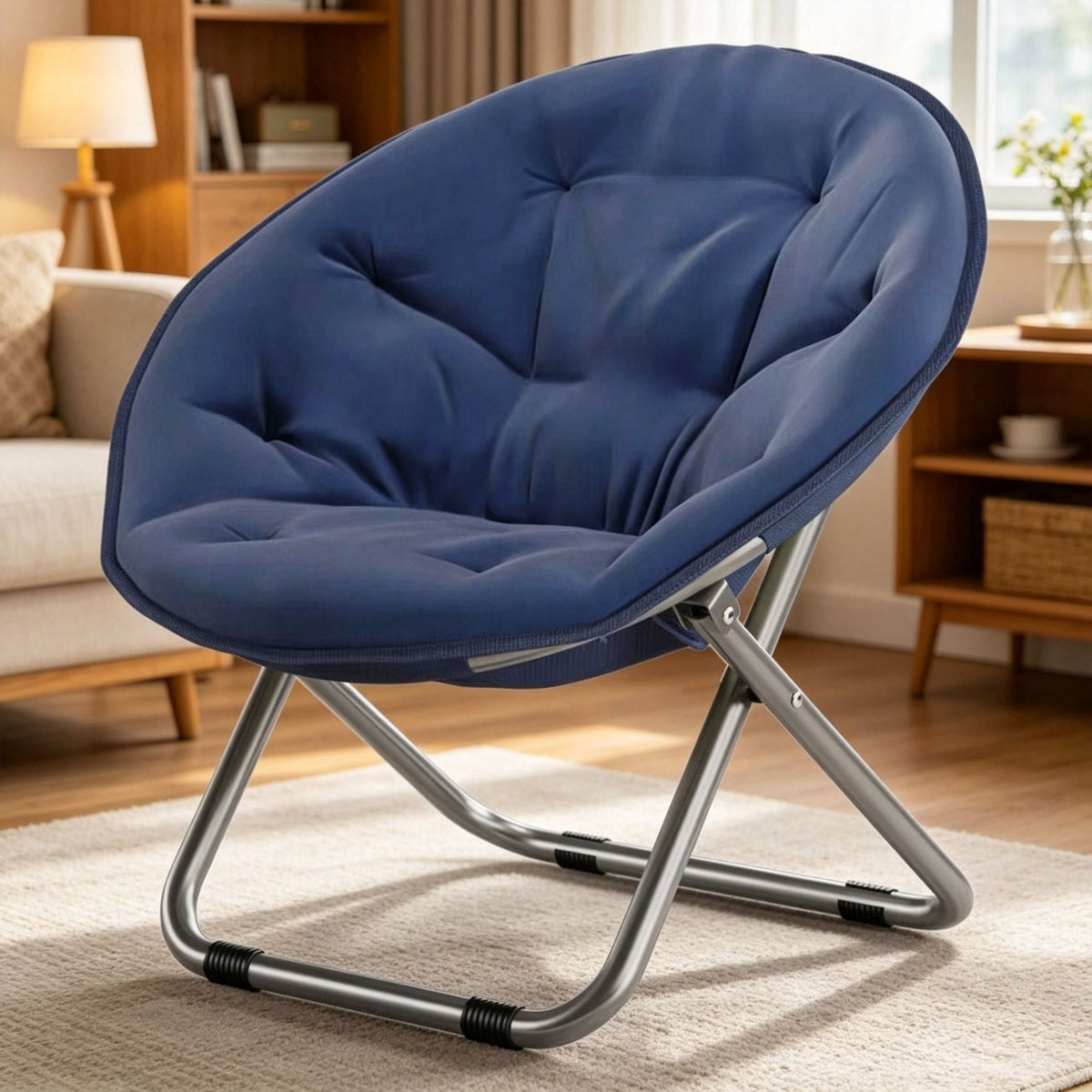 Ergonomic Lounge Chair with Practical Folding Mechanism
