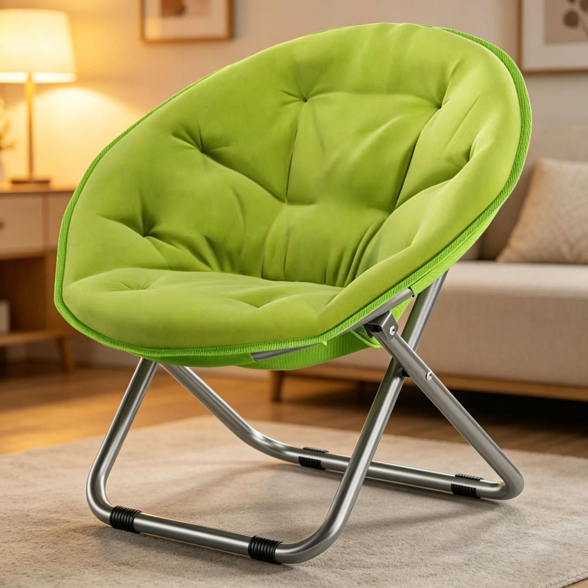 Ergonomic Lounge Chair with Practical Folding Mechanism