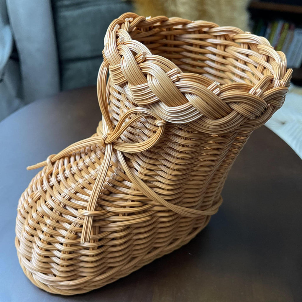 Ladies decorative flower pot in shoe design