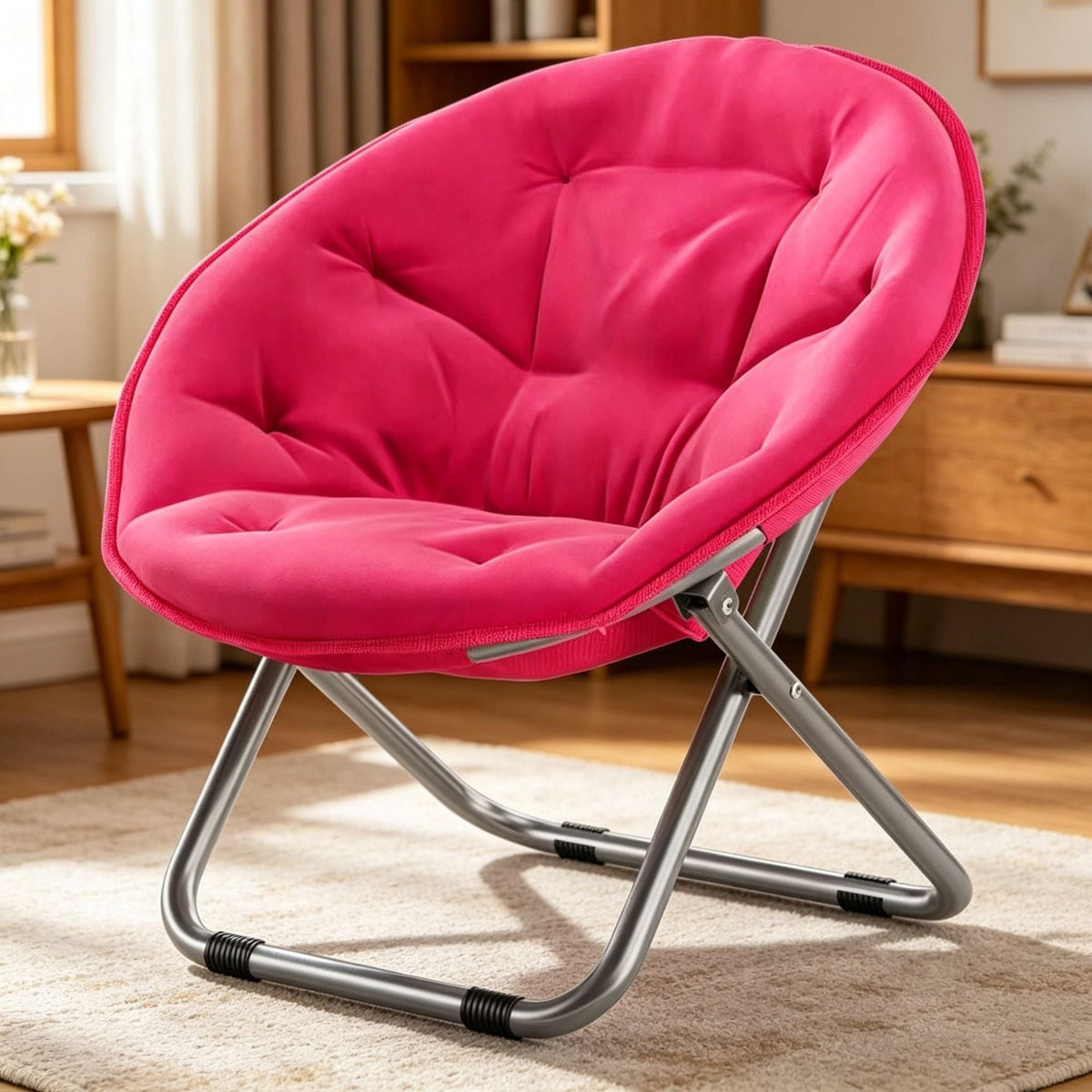 Ergonomic Lounge Chair with Practical Folding Mechanism
