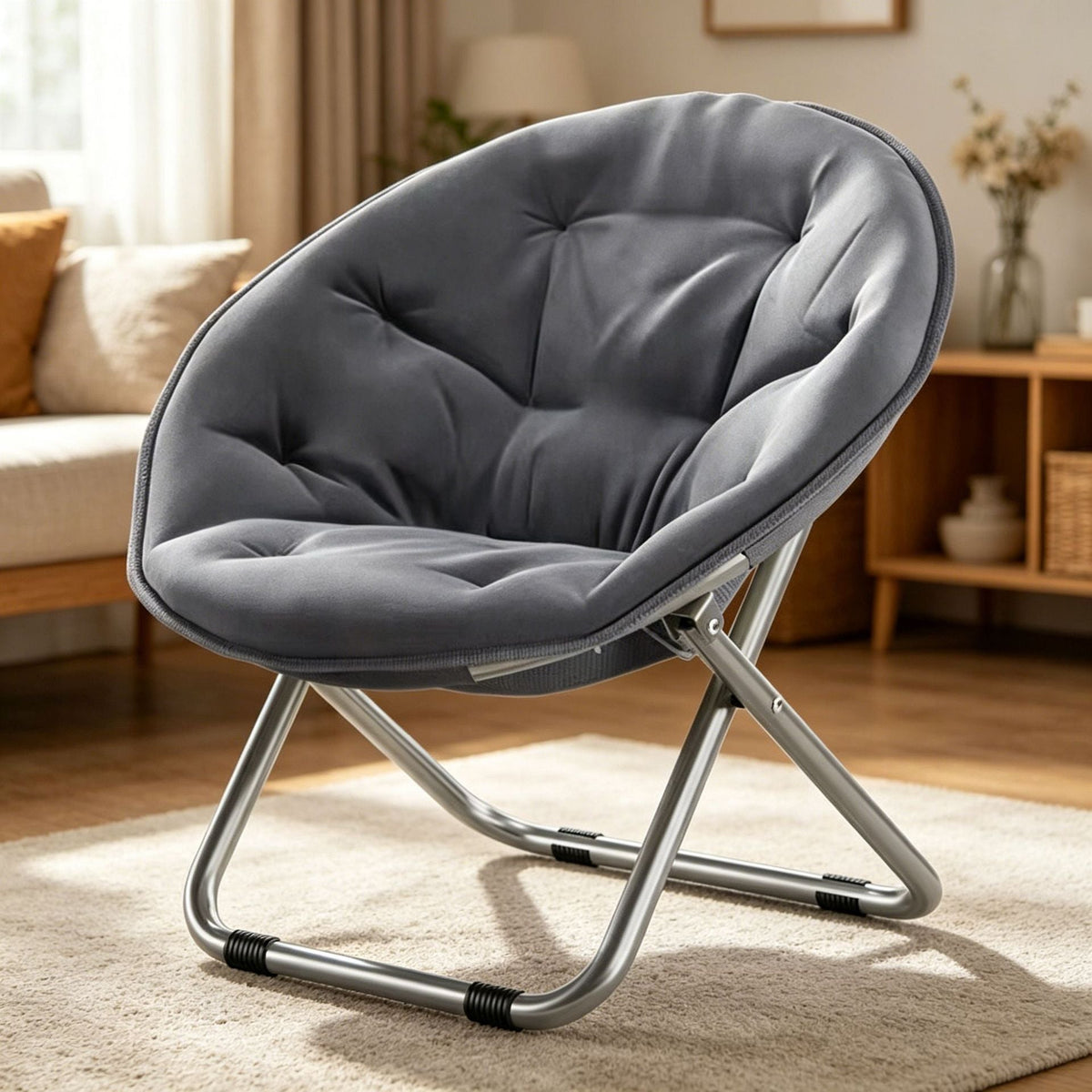 Ergonomic Lounge Chair with Practical Folding Mechanism